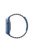 Apple Watch 49mm Ultra 2/1 - 46mm Seri 10 - 45mm Seri 9/8/7 - 44mm Seri SE2/SE/6/5/4 Kordon Kayış  Blue Black - 2