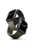 Apple Watch 49mm Ultra 2/1 - 46mm Seri 10 - 45mm Seri 9/8/7 - 44mm Seri SE2/SE/6/5/4 Kordon Kayış  Green Taupe - 1