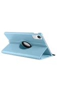 Xiaomi Redmi Pad Se 11 Inç Tablet Uyumlu Uyku Modlu 360 Döner Pu Deri Kılıf Seti  MAVİ - 4