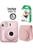 Instax Mini 12 Pembe Fotoğraf Makinesi 10'lu Film ve Çantalı Seti 98 thumbnail 1