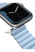 Apple Watch 49mm Ultra 2/1 - 46mm Seri 10 - 45mm Seri 9/8/7 - 44mm Seri SE2/SE/6/5/4 Kordon Kayış  Blue White - 6