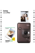 Instax mini LiPlay Hybrid Deep Bronze Fotoğraf Makinesi 20'li Film - 1