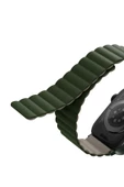 Apple Watch 49mm Ultra 2/1 - 46mm Seri 10 - 45mm Seri 9/8/7 - 44mm Seri SE2/SE/6/5/4 Kordon Kayış  Green Taupe - 4