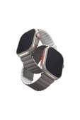 Apple Watch 49mm Ultra 2/1 - 46mm Seri 10 - 45mm Seri 9/8/7 - 44mm Seri SE2/SE/6/5/4 Kordon Kayış  Grey White - 1