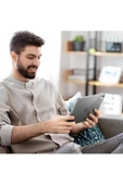 Apple Ipad Air 6 11 Inç 2024 M2 Çip Uyumlu Kılıf Silikon Koruyucu + Ekran Koruyucu + Kalem - 4