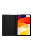 Xiaomi Redmi Pad Se 11 Inç Tablet Uyumlu Uyku Modlu 360 Döner Pu Deri Kılıf Seti  SİYAH - 8