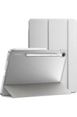 Samsung Galaxy Tab S9 FE SM-X510 X516 X518 Kılıf 10.9" Uyumlu Kılıf Akıllı Smart Standlı Kapaklı  Koyu Yeşil - 3