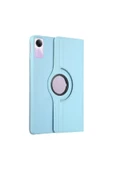 Xiaomi Redmi Pad Se 11 Inç Tablet Uyumlu Uyku Modlu 360 Döner Pu Deri Kılıf Seti  MAVİ - 5