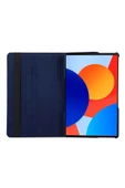 Xiaomi Redmi Pad Se 8.7 Inç Tablet Uyumlu Uyku Modlu 360 Döner Pu Deri Kılıf Seti  LACİVERT - 7