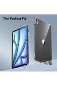 Apple Ipad Air 6 11 Inç 2024 M2 Çip Uyumlu Kılıf Silikon Koruyucu + Ekran Koruyucu + Kalem - 5