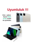Xiaomi Pad 6 11 inç Uyumlu 360° Dönebilen Standlı Tablet Kılıfı Ekran Koruyucu ve Kalem Seti Pembe  Lacivert - 5