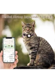 Airtag Yuvalı Kedi Ve Köpek Tasması Kilitli Güvenlik Aparatı Airtag Kılıfı ve Zil Boyun Tasması GPS  Tek Ebat Pembe - 4