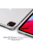 Apple Ipad Pro 12.9" M2 Çip 2022 6.nesil Uyumlu Tablet Kılıfı Lux Silikon Şeffaf Kılıf - 4