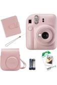 İnstax Mini 12 Fotoğraf Makinesi+Askı+pil +10'lu film+Albüm (LİLA) - 1