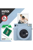 Instax Sq1 Buz Mavi Fotoğraf Makinesi Ve 10'lu Kare Film thumbnail 1