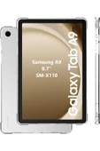 Samsung Galaxy Tab A9 8.7'' Inç Tablet Uyumlu Silikon Kılıf Şeffaf Köşe Korumalı Sm-x110 - 1