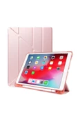 Huawei Matepad 11.5 Inç Tablet Uyumlu Kılıf Katlanır Kalemlikli Standlı Uyku Modlu Akıllı Kapak  ROSE GOLD - 2