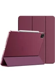 Apple Ipad Pro 4. Nesil M2 2022 11 Inç Tablet Uyumlu Flip Smart Standlı Akıllı Kılıf Smart Cover  Petrol Yeşili - 4