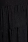 Moda Stil Relaxed Bisiklet Yaka Mini Boy Büyük Beden Düz A-line Örme Elbise - 6