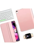 İpad 10. Nesil 10.9 / A16 2025 Uyumlu Kılıf Uyku Modlu Pu Deri Smart Standlı A2696 A2757 A3355 A3356  Rose Gold - 6