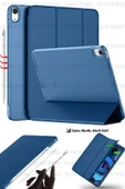 İpad Air 11" M3 (2025) / M2 (2024) / Air 10.9" (2022 / 2020) Kılıf Kapaklı Standlı Uyku Modlu Smart  Lacivert - 1