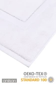 Beyaz Ayak Havlusu - 50x70 Cm, 245 Gr, %100 Pamuk, Spa Ve Otel Banyo Paspası, Günlük Kullanıma Uygun - 2