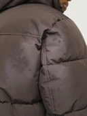 Jack Jones Erkek Jjebradley Puffer Hood  Kahverengi Mont 12256974KA - 6