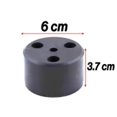 Mobilya Ayak Yükseltici Baza Ayağı Koltuk Kanepe Altı Puf Ayakları Yükseklik=3.7 cm Siyah 10 Adet - 2