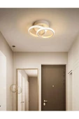 burenze Modern Tasarım Ring Plafonyer Tavan Led Avize Beyaz Gövde Power Salon Hol Mutfak Oda Ledli Avize - 1