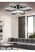 burenze Modern Plafonyer Tavan Led Avize Margarita Ledli Avize Siyah - 1