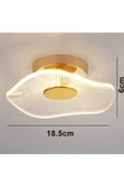 Buiva Modern Plafonyer Lotus Tekli Tavan Avize French Gold Sarı Power Led Avize Warm White - 2