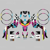 KTM Duke 390 Colors Design Sticker Seti - 2