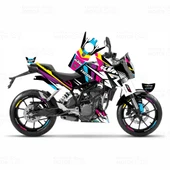 KTM Duke 390 Colors Design Sticker Seti - 1