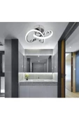 burenze Modern Plafonyer Tavan Led Avize Salon Mutfak Oturma Odası Avize Krom 2 Adet Set Fiyat - 3