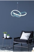 burenze Modern Tekli Sarkıt Power Led Avize Mavi Beyaz Işık Ledli Çocuk Odası Avize - 2
