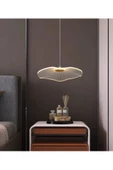 burenze Luxury Exclusive Tekli Sarkıt Led Avize Jellyfish Gold Sarı Ledli Avize 18 Cm Çap - 2