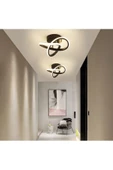 burenze Modern Plafonyer Tavan Salon Mutfak Oturma Odası Avize Led Avize Siyah 2 Adet Set Fiyat thumbnail 4