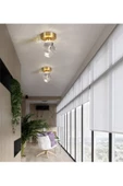burenze Luxury Modern Kristal Taş Led Avize Diamond Krom Ledli Avize - 6