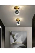 burenze Luxury Modern Kristal Taş Led Avize Diamond Krom Ledli Avize - 4