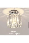 Fico Home Luxury Tavan Kristal Taşlı Avize Krom Hol Antre Avize Büyük Boy - 6