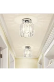 Fico Home Luxury Tavan Kristal Taşlı Avize Krom Hol Antre Avize Büyük Boy - 4