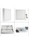 Fico Home Metal Kasa Modern Kare Led Avize Salon Oturma Odası Mutfak Avize 6500k Beyaz Işık - 3