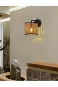 Fico Home Modern Hazeran Pilli Aplik Hasır Pilli Aplik Elektrik Tesisatı Gerektirmez Tak Kullan - 3
