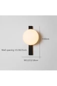 burenze Modern Aplik Duvar Aplik Glop Camlı Elektrik İle Çalışır E-27 Duy - 6