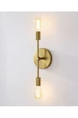 burenze Modern Tasarım Eskitme Gold Sarı Duvar Aplik Şık Görsellik Katar - 1
