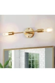 burenze Modern Tasarım Eskitme Gold Sarı Duvar Aplik Şık Görsellik Katar - 2