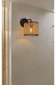 Fico Home Modern Hazeran Pilli Aplik Hasır Pilli Aplik Elektrik Tesisatı Gerektirmez Tak Kullan - 2