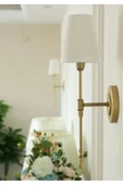 Fico Home Duvar Aplik Krem Abajur Eskitme Gold Sarı Modern Tasarım Elektrik Ile Çalışır - 3