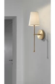Buiva Luxury Modern Aç Kapa Butonlu Pilli Aplik Eskitme Gold Krem Abajur Pil Tak Kullan 1 Adet Fiyatıdır - 3