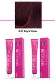 2 li Set Premium 4.20 Koyu Viyole - Kalıcı Krem Saç Boyası 2 X 50 g Tüp - 1